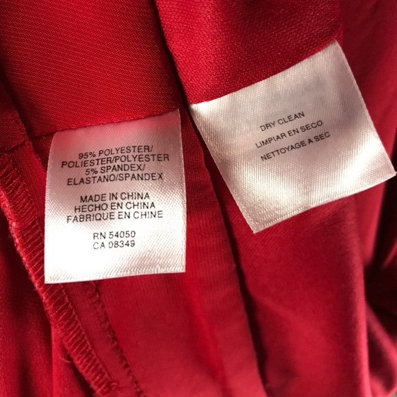 Evan Picone petite S 10 red party dress V-neck - Picture 7 of 7